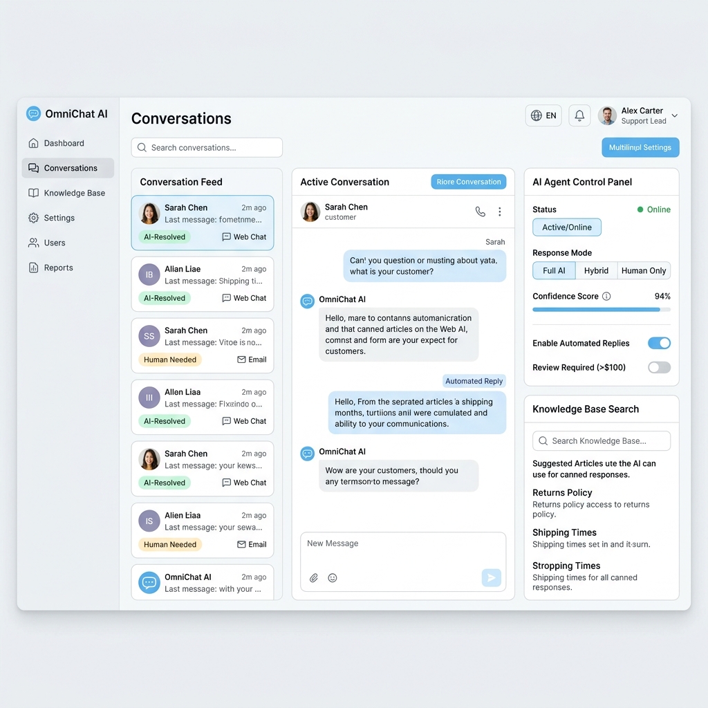 AI Chatbot Support Workspace