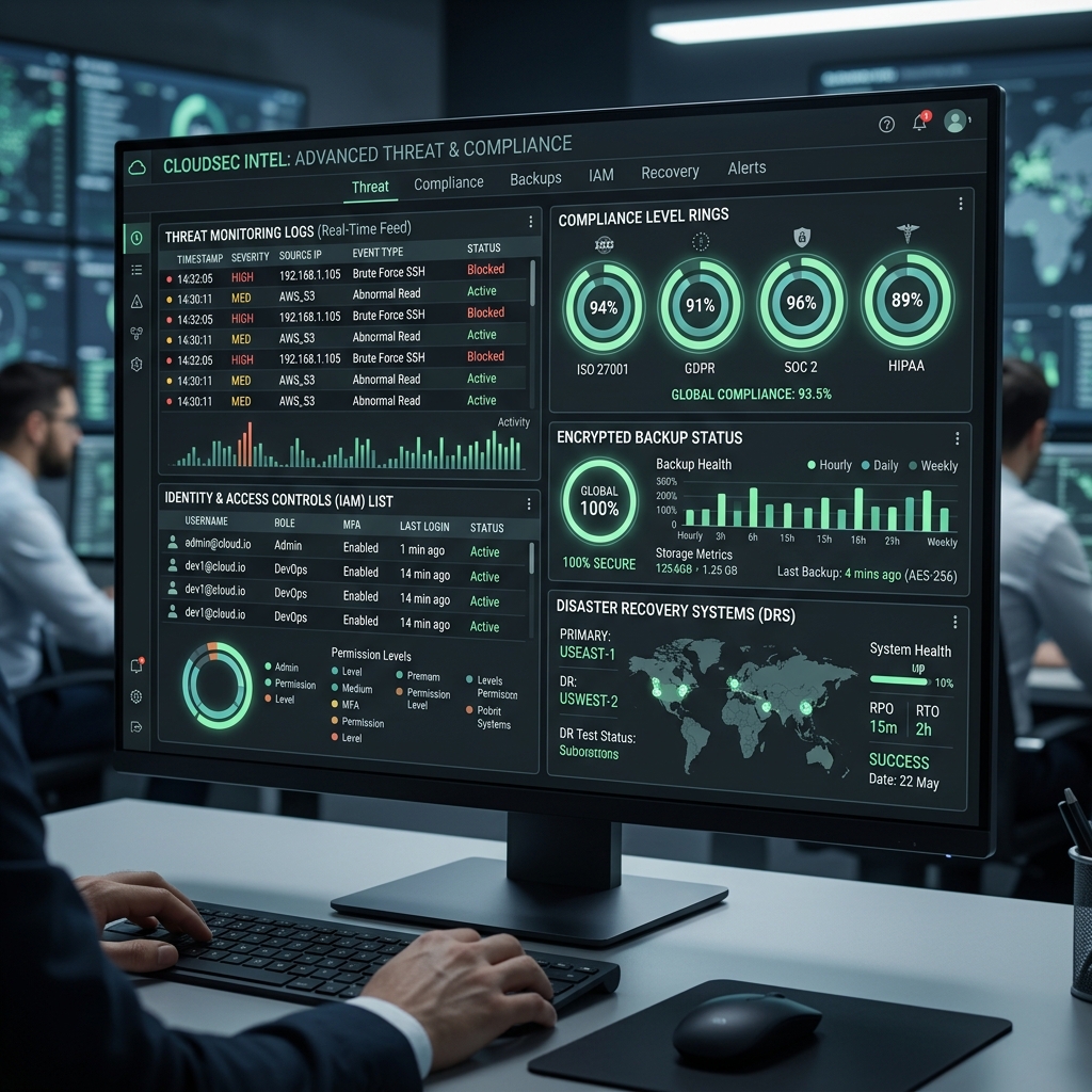 Cloud Threat Security Dashboard