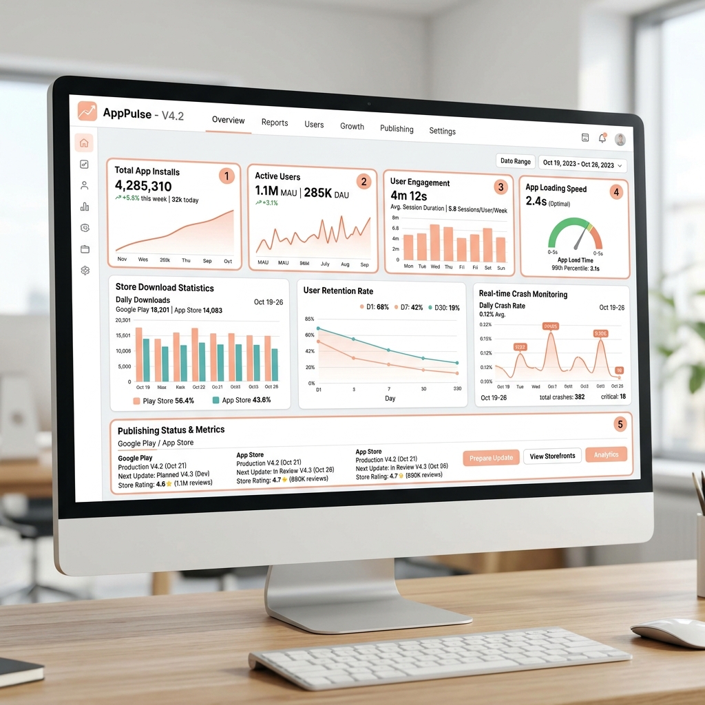 Mobile App store Analytics Dashboard