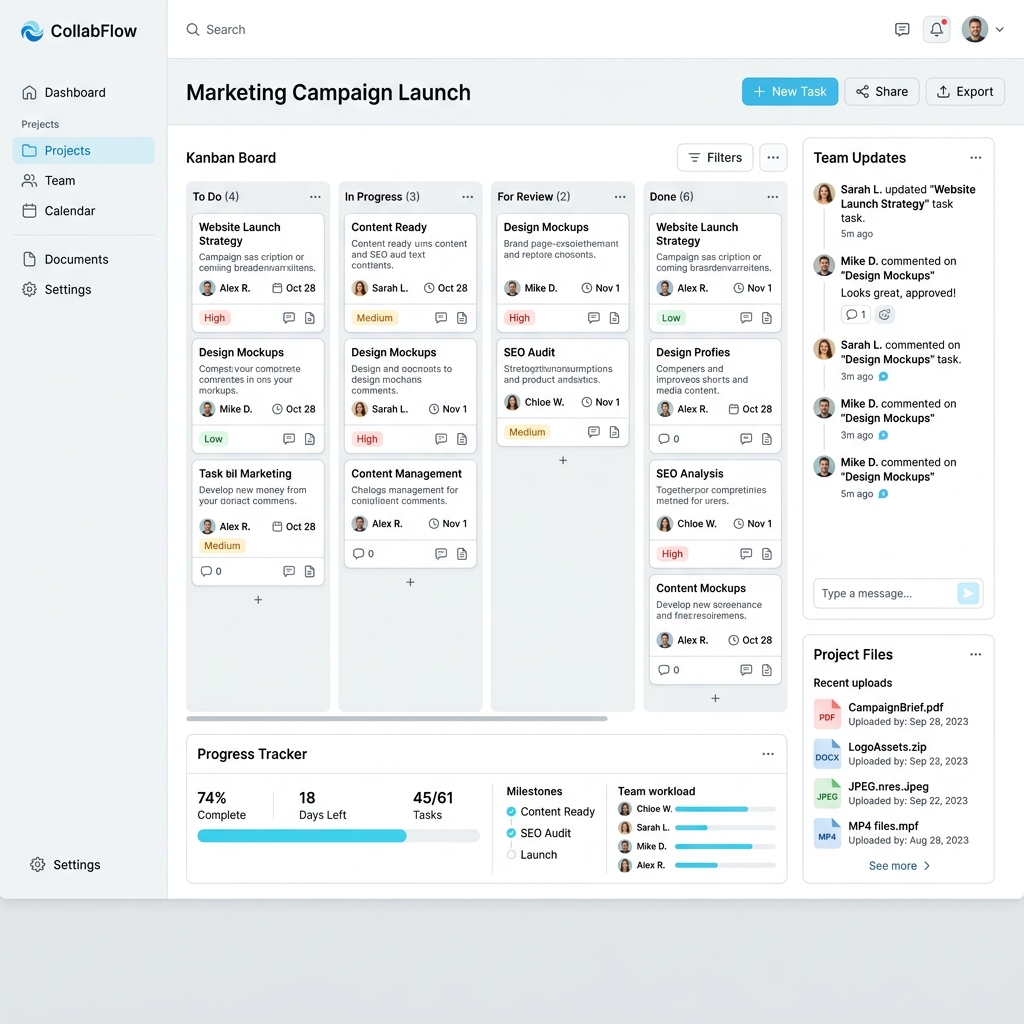 Team Workspace Interface