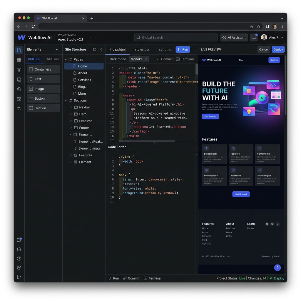 AI Website Builder Dashboard