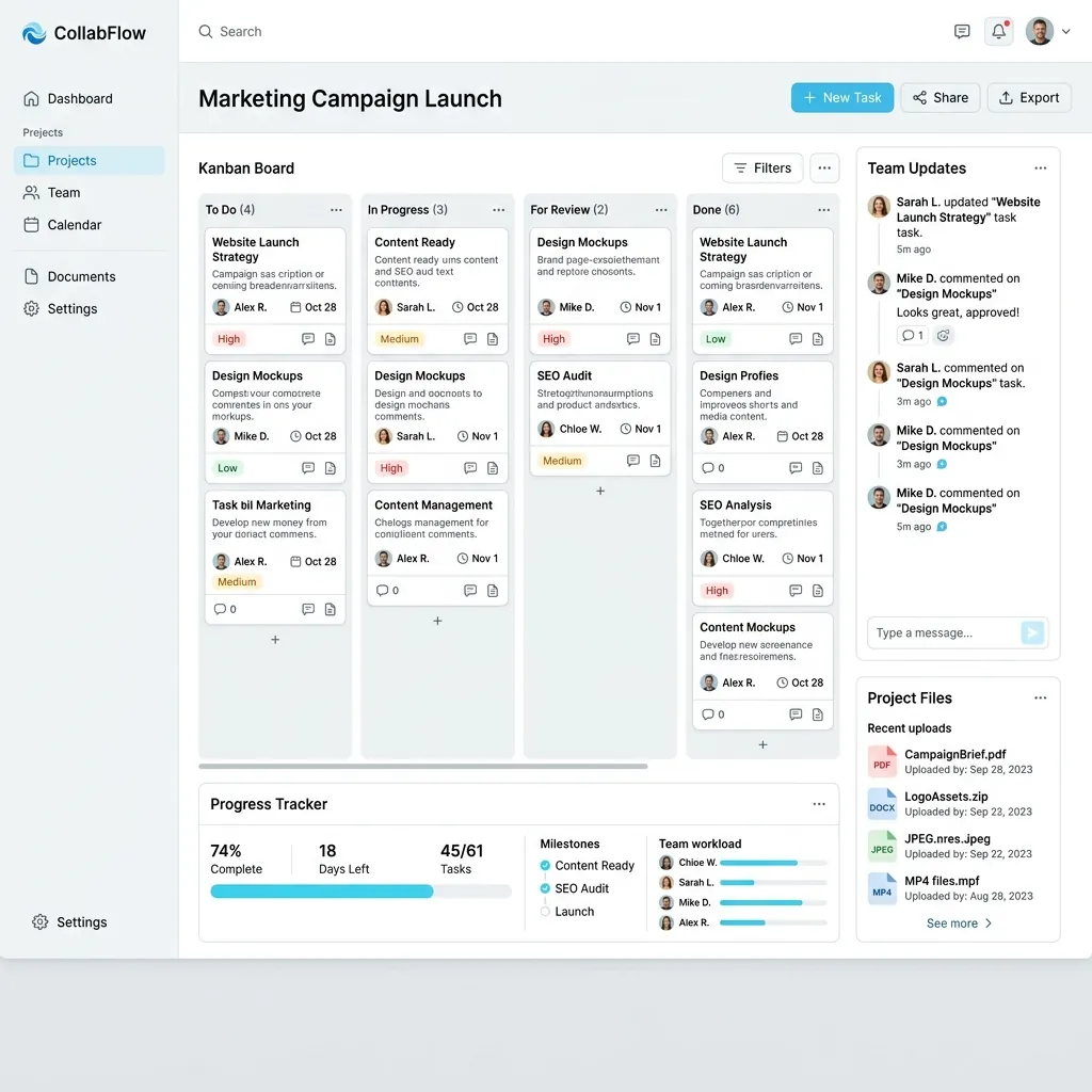 Team Workspace Interface